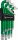 DRAKKAR hosszú mágneses Torx L-kulcskészlet, T10–T80, 13 db (68410)
