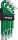DRAKKAR hosszú mágneses Torx L-kulcskészlet, T10–T80, 13 db (68411)