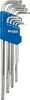 DRAKKAR extra hosszú mágneses Torx L-kulcskészlet, T10–T50, 9 db (68413)
