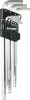 DRAKKAR extra hosszú mágneses imbuszkulcskészlet, 1,5–10 mm, 9 db (68431)
