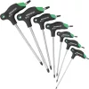 DRAKKAR Torx csavarhúzókészlet P-markolattal, T10–T45, 7 db (69035)