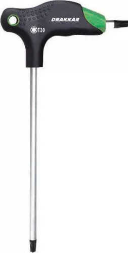 DRAKKAR Torx csavarhúzókészlet P-markolattal, T10–T45, 7 db (69035)