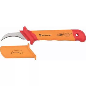   DRAKKAR hajlított kábelcsupaszító kés, 180 mm, 1000 V (69837)