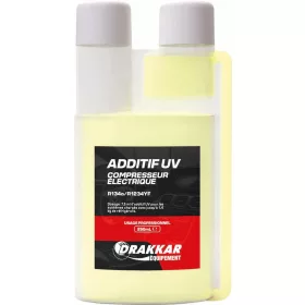   DRAKKAR UV klímaszivárgás-jelző adalék elektromos kompresszorhoz, 250 ml (72153)