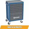 STILKER 7 fiókos szerszámkocsi, kék/szürke, 675x450x900 mm (72517)