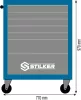 STILKER 7 fiókos szerszámkocsi, 770x470x970 mm (72518)