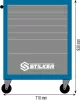 STILKER 7 fiókos szerszámkocsi, 710x465x930 mm (72520)