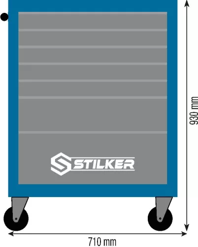 STILKER 7 fiókos szerszámkocsi, 710x465x930 mm (72520)