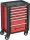 DRAKKAR 7 fiókos szerszámkocsi, piros/fekete, 725x465x930 mm (72525)