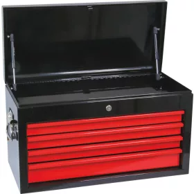   DRAKKAR piros, 4 fiókos felső szerszámláda a 09231-es kocsihoz, 660 × 307 × 377 mm (72547)