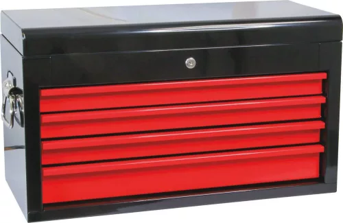 DRAKKAR piros, 4 fiókos felső szerszámláda a 09231-es kocsihoz, 660 × 307 × 377 mm (72547)