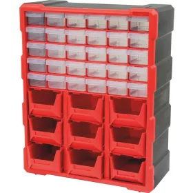   DRAKKAR műanyag tárolószekrény 30 fiókkal és 9 tárolódobozzal, 380 × 160 × 470 mm (72555)