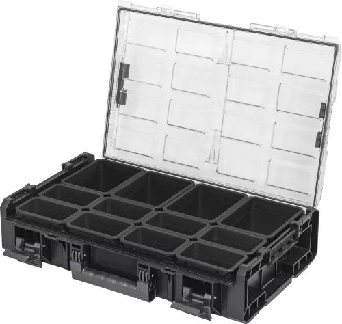 DRAKKAR COBOX rendszerező koffer 12 betétdobozzal, 582 × 387 × 131 mm (72710)