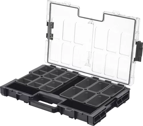 DRAKKAR COBOX rendszerező koffer 12 betétdobozzal, 531 × 379 × 77 mm (72711)
