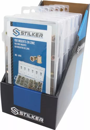 STILKER szegecsanya-készlet, M3–M10, 150 db (75781)