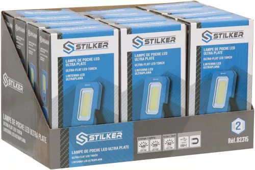 STILKER tölthető LED zseblámpa, extra lapos, 400 lm (82315)