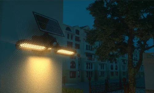 DRAKKAR napelemes LED reflektor, érzékelővel, 1400 lm, 15 W (82463)