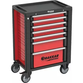   DRAKKAR 7 fiókos szerszámkocsi, 176 szerszámmal, karbonmintás betétekkel (83880)