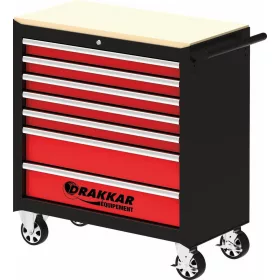   DRAKKAR XXL 7 fiókos szerszámkocsi 254 szerszámmal, karbonmintás betétek (83920)