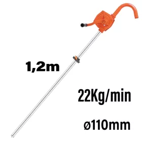  NAKAYAMA Kézi hordós olajszivattyú fém kivitelben, olaj átfejtéséhez, 1,2 m (SP1500)