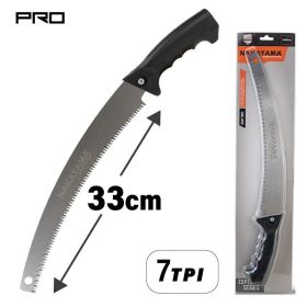   NAKAYAMA Ívelt ágfűrész 330 mm, háromfogú, 7 fogú, 1,0 mm-es ergonomikus fogantyúval (SSF351)