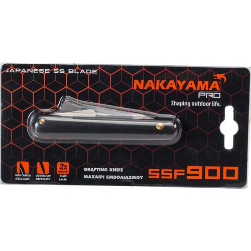 NAKAYAMA PRO kerti kés, Japán rozsdamentes acél egyenes penge (SSF900)