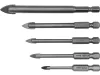 STHOR üveg- és kerámiafúrók 5 db 4-10mm hex (21709)