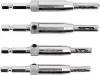 STHOR Önközpontosító fúró készlet 4 részes, 2–4,5 mm, 1/4” HEX (22750)