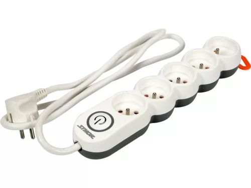 STHOR Elektromos elosztó hosszabító  5 aljzat 1,5m (72356)