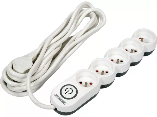 STHOR Elektromos hosszabbító 5 dugalj 5 m földeléssel  (72358)