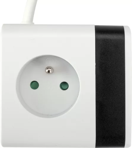 STHOR Konnektor elosztó kocka 3 földelt aljzattal, 20 W USB gyorstöltéssel, 1,5 m kábellel (72480)