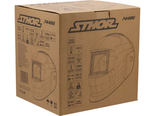 STHOR Magától sötétedő hegesztőpajzs 92X42 MM (74486)