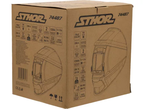STHOR Magától sötétedő hegesztőpajzs 92X42 MM  (74487)