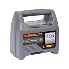 STHOR Akkumulátortöltő 12V 6A 90AH LED (82542)