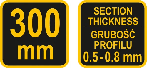 VOREL Profilegyesítő fogó 300mm (04301)