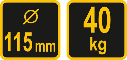 VOREL Vakuumos üvegfogó 115mm, 40KG (05300)