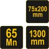 VOREL Betonpadló lehúzó, 75X200X1300 mm (05750)