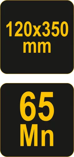 VOREL Betonkaparó nyél nélkül 120 × 350 mm, cserélhető 65Mn acél pengével (05760)