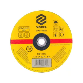 VOREL Csiszolótárcsa fémhez 230x3,2x22 (08640)