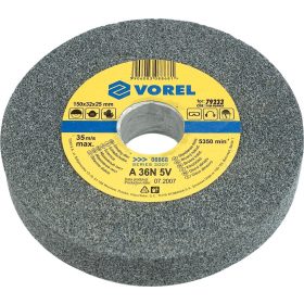 VOREL Köszörűkorong 150x12,7x17 mm finomszemcsés (08865)