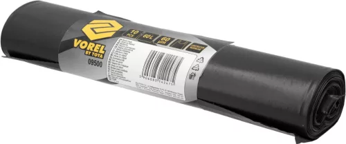 VOREL Sittes zsák / építési hulladékzsák fülekkel, 60 literes, 60 µm, 10 darab (09500)