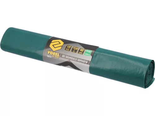 VOREL Szelektív hulladékgyűjtő zsák üveghez 120 l, 40 µm, 10 db (10012)