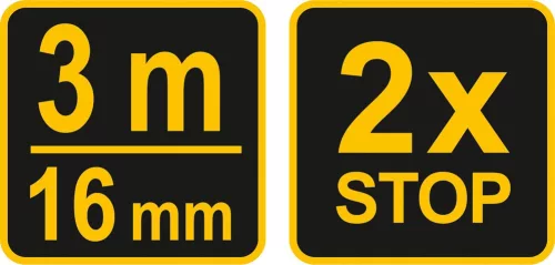 VOREL mérőszalag 3 m x 16 mm, kék (10133)