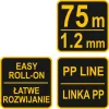 VOREL Kőműves zsinór narancssárga 1,2mm 75m (17497)