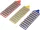 VOREL Gyémánt fenőkő készlet G180–G360, 75 × 25 mm, 3 részes (26140)