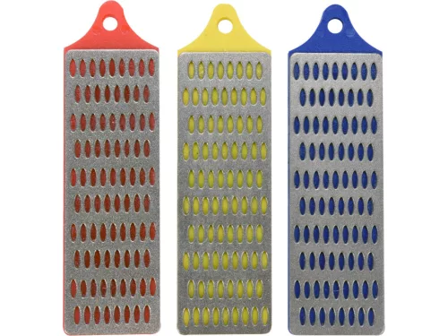 VOREL Gyémánt fenőkő készlet G180–G360, 75 × 25 mm, 3 részes (26140)