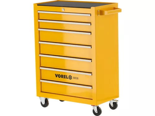 VOREL Szerszámos kocsi 7 fiókos, üres(58538)