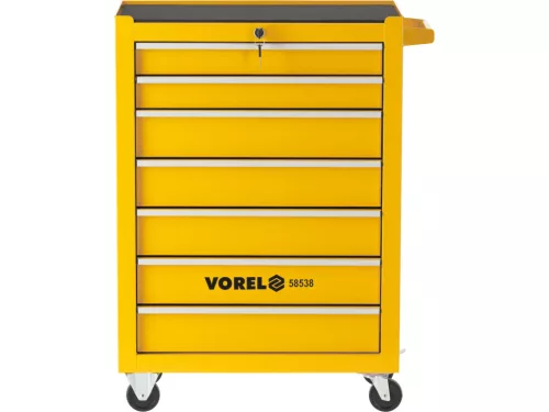 VOREL Szerszámos kocsi 7 fiókos, üres(58538)