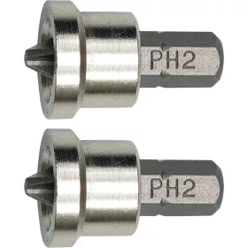   VOREL Bithegy PH2 25mm gipszkarton csavarbehajtó. 2db/blister (65800)