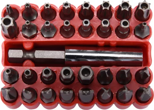 VOREL Bit készlet 33 részes 1/4 col (66330)